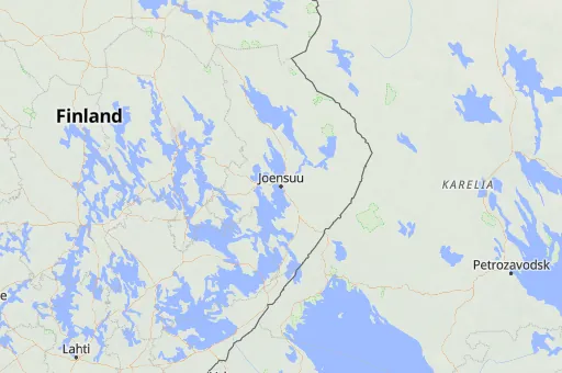 Map of North Karelia