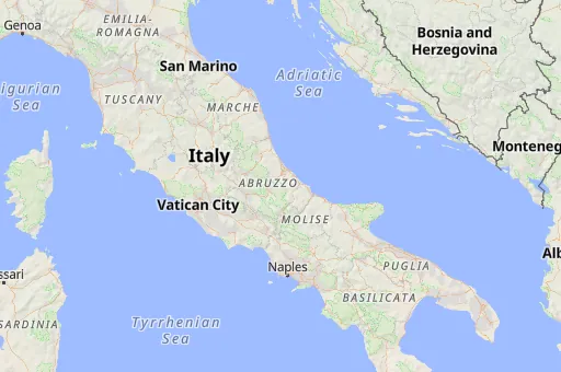 Map of Abruzzo