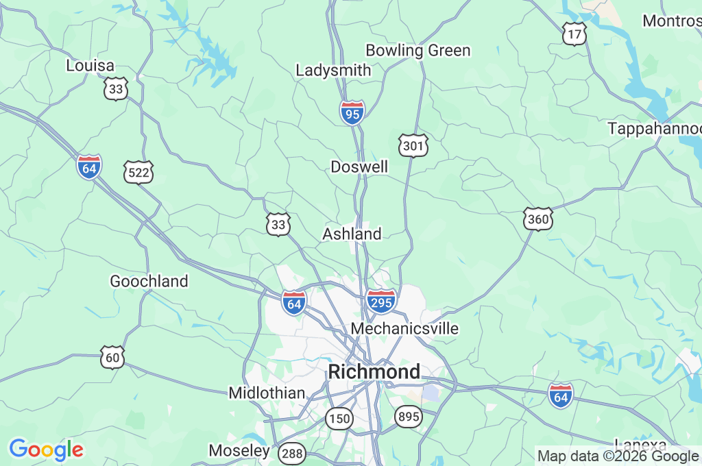 Ashland Area Map