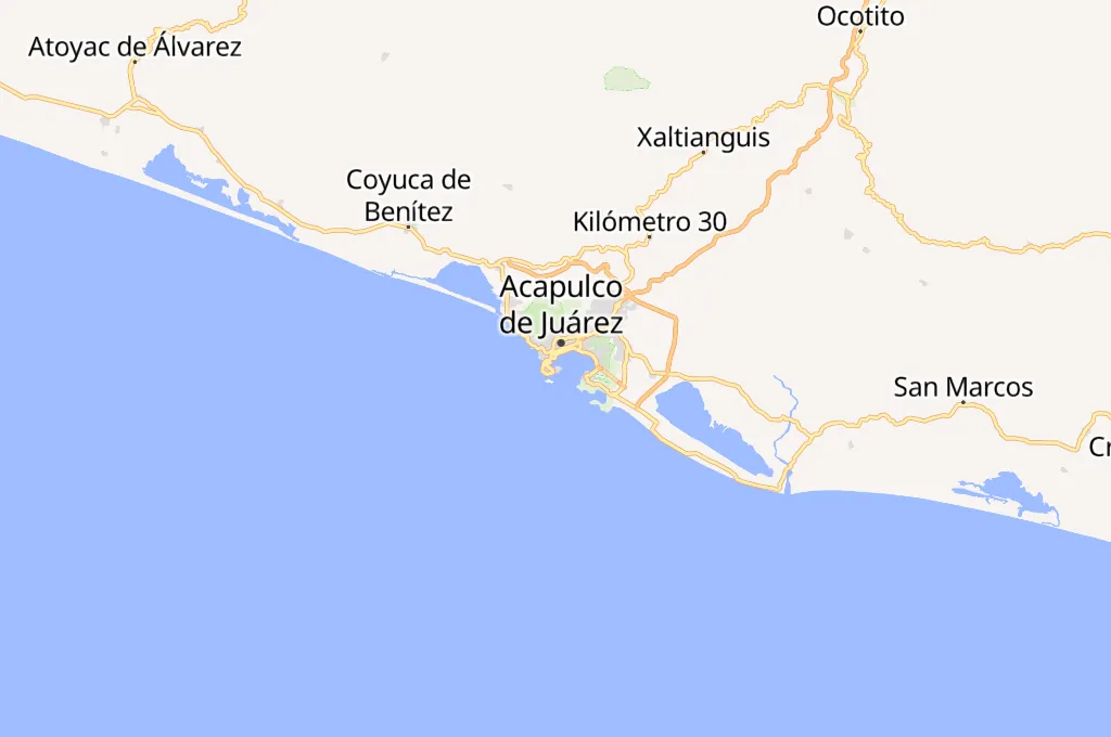 Santa Lucía Bay Area Map