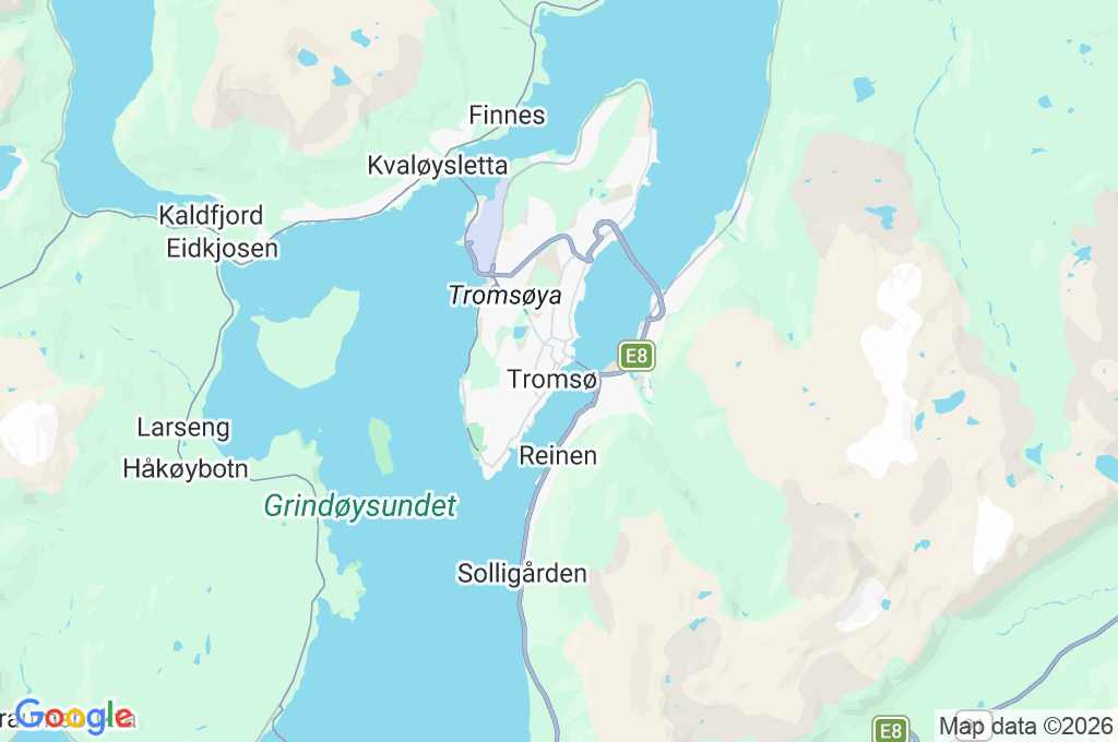 Tromsø Area Map Tromsø Area Map