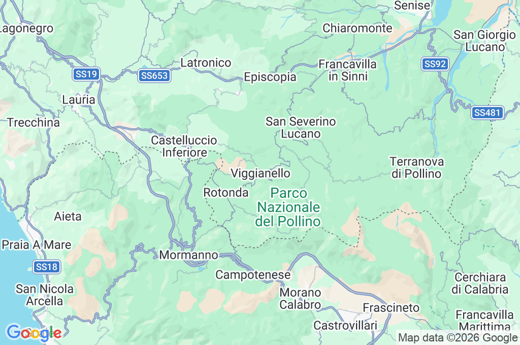 Viggianello Area Map Viggianello Area Map
