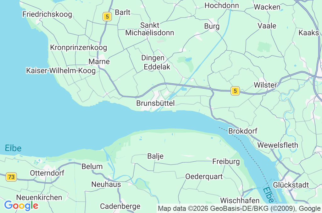 Brunsbüttel Area Map