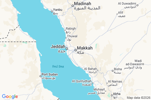 Map of Makkah Province