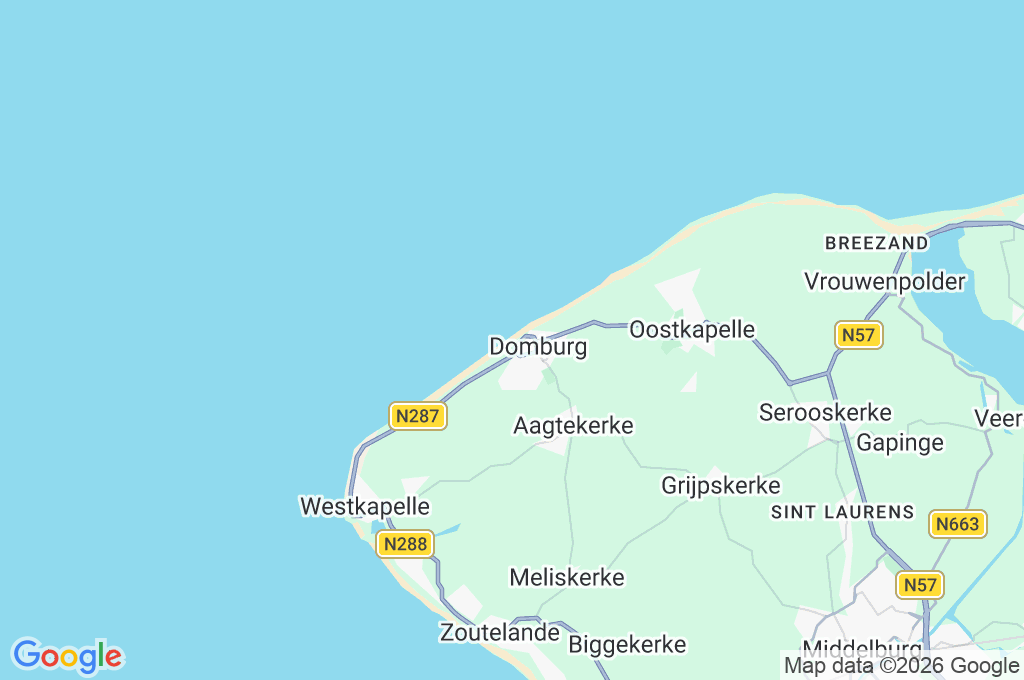 Domburg Area Map