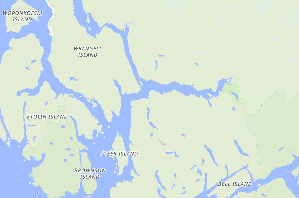 Anan Creek Area Map