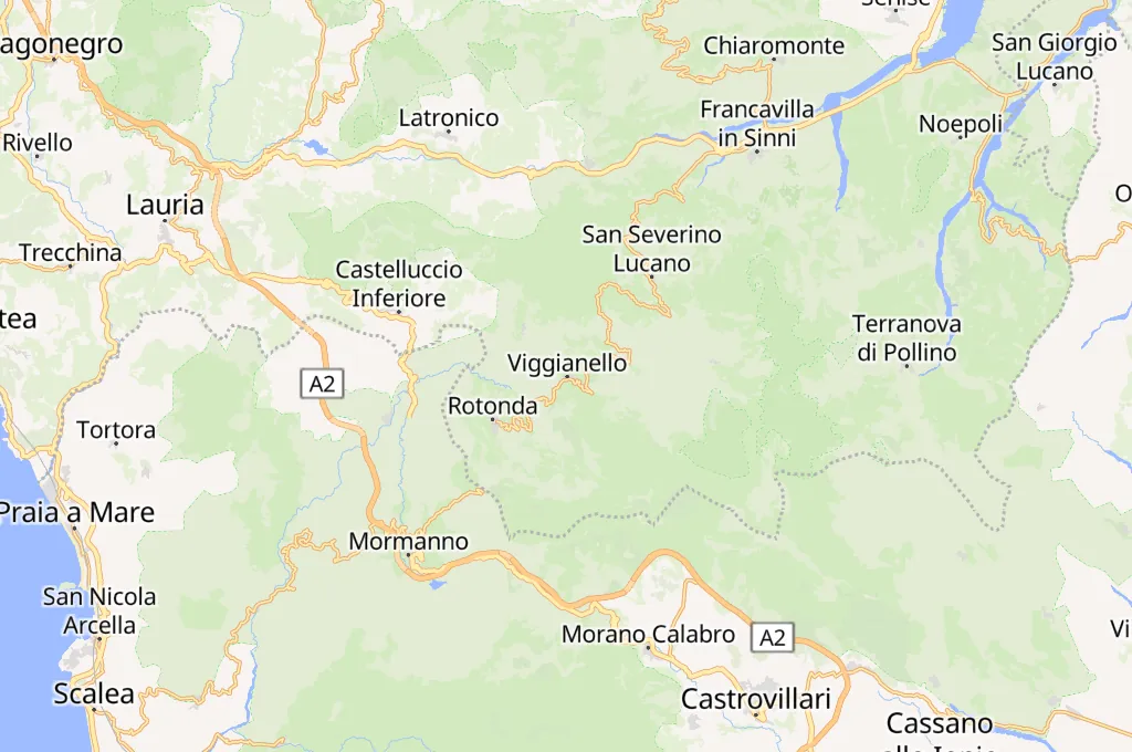 Viggianello Area Map Viggianello Area Map