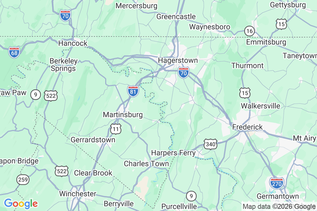 National Conservation Training Center Area Map National Conservation Training Center Area Map
