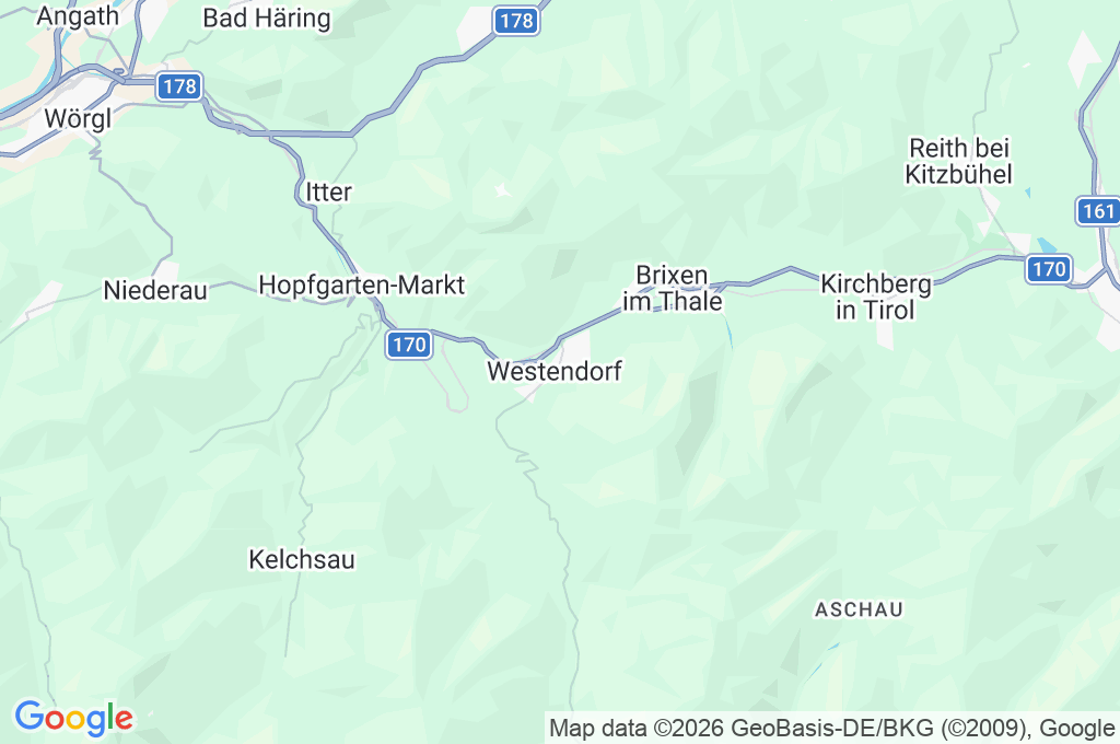 Westendorf Area Map Westendorf Area Map