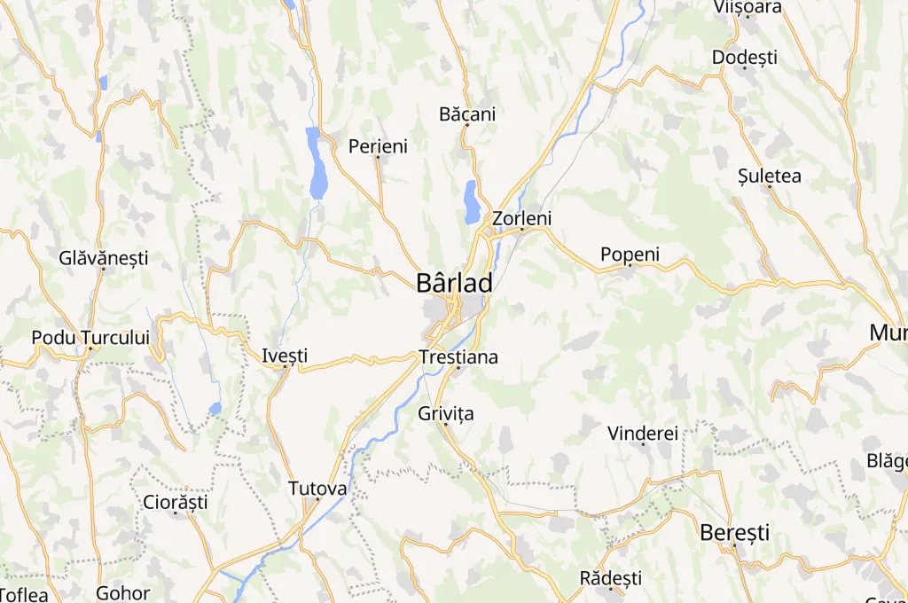 Bârlad City Hall Square Area Map Bârlad City Hall Square Area Map