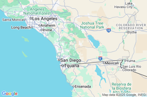 Map of San Diego County