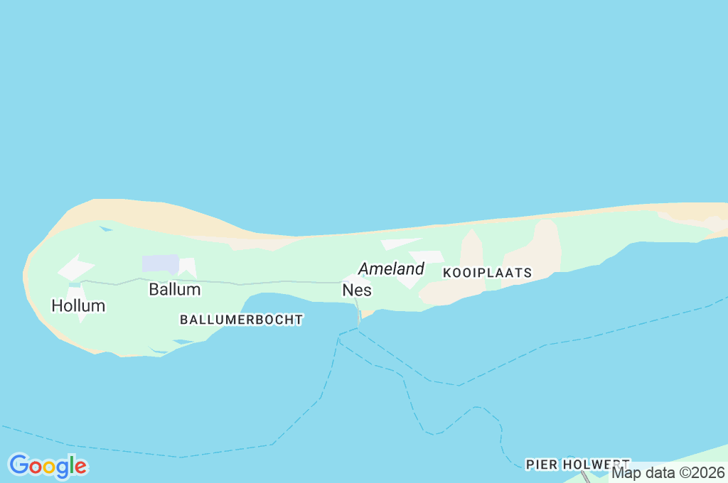 Nes Beach Area Map