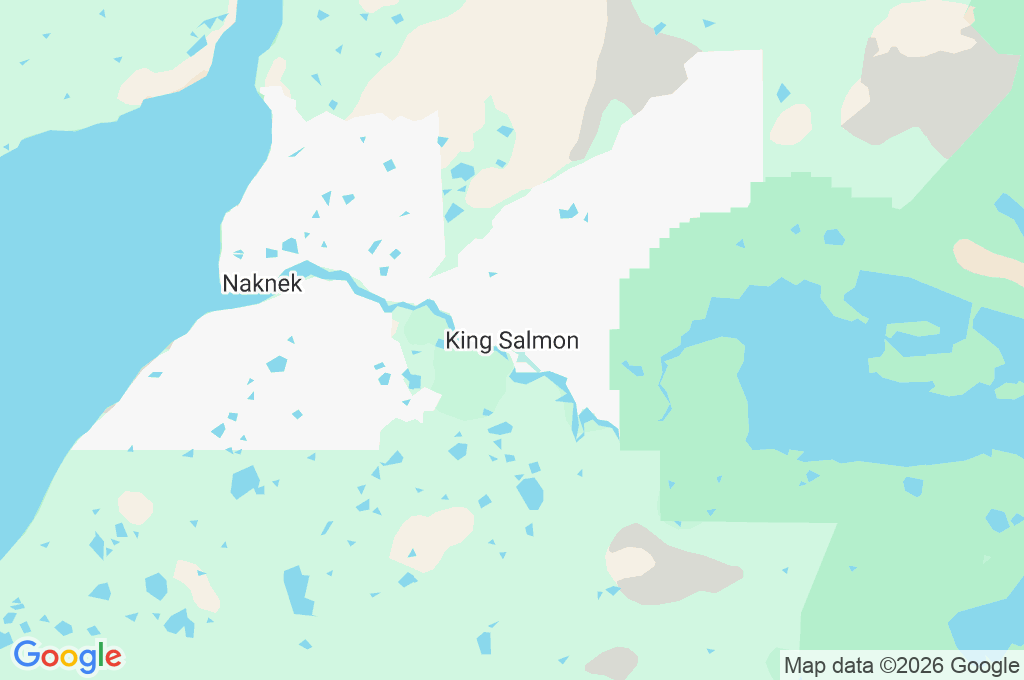 King Salmon Area Map