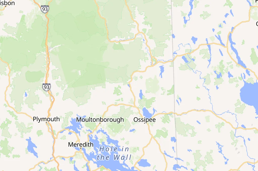 Chocorua Lake Area Map
