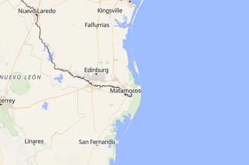 Map of Cameron County