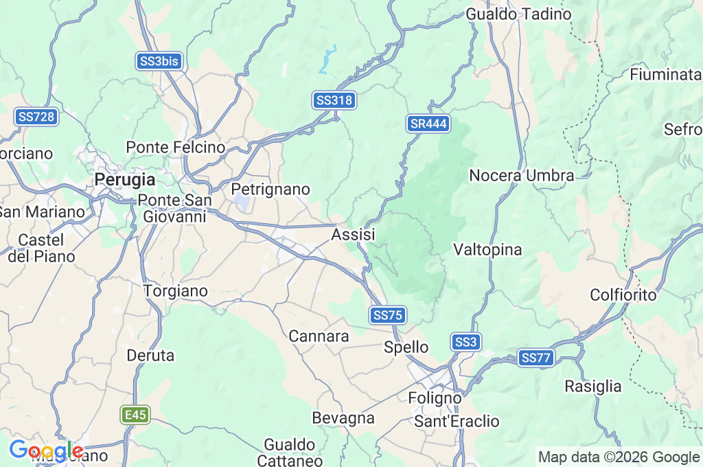 Cathedral of San Rufino Area Map