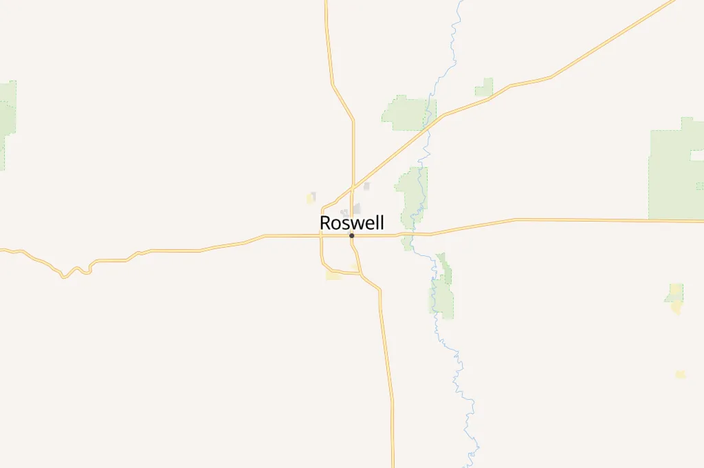 Roswell Area Map Roswell Area Map