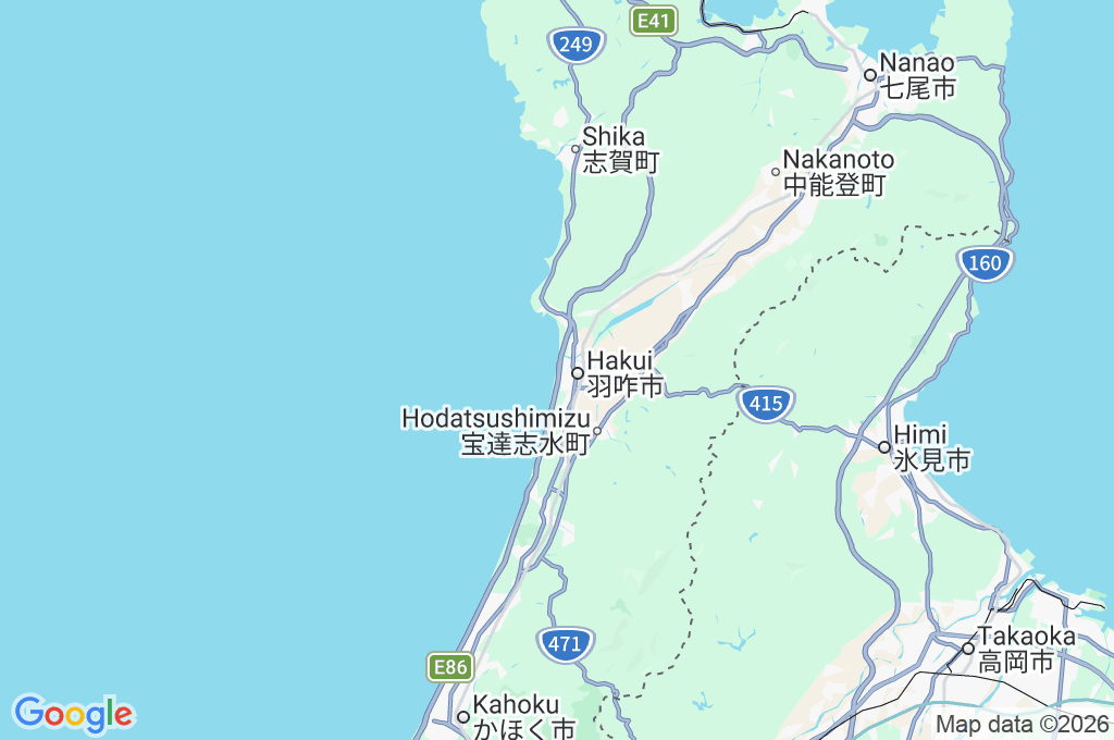 Chirihama Beach Area Map