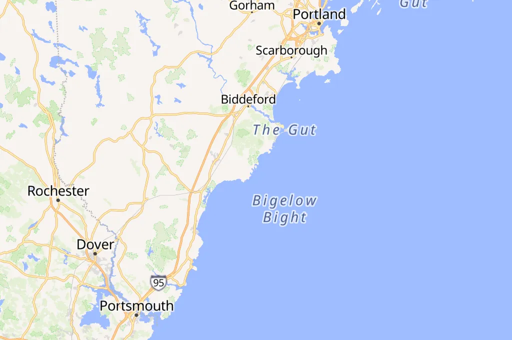 Cape Porpoise Harbor Area Map