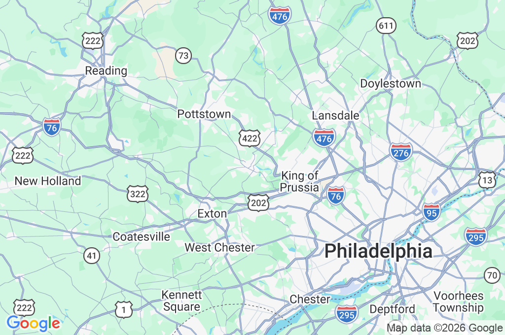 Phoenixville Area Map