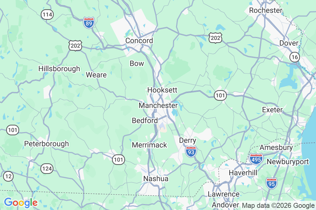 Manchester Area Map Manchester Area Map