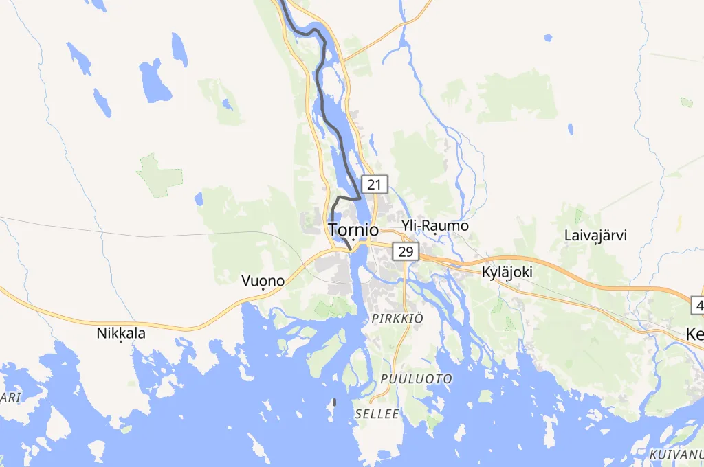 Tornio Area Map Tornio Area Map