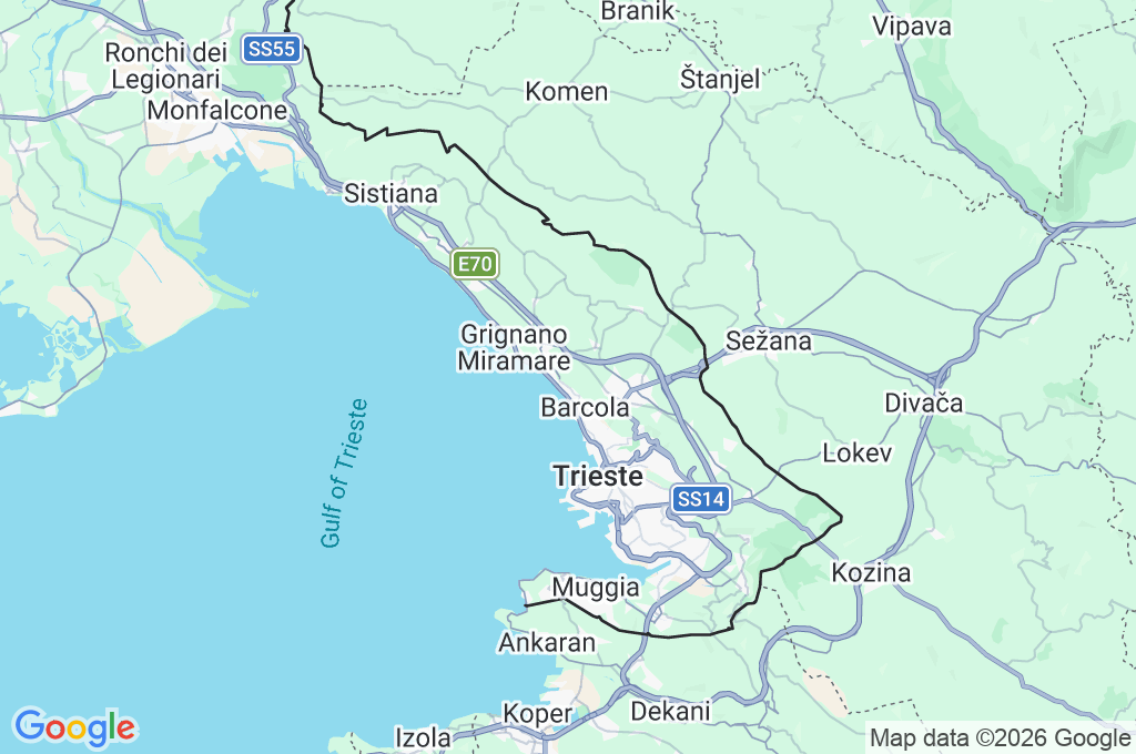 Monte Grisa Area Map