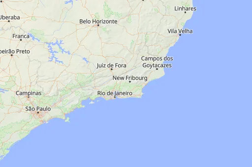 Map of State of Rio de Janeiro