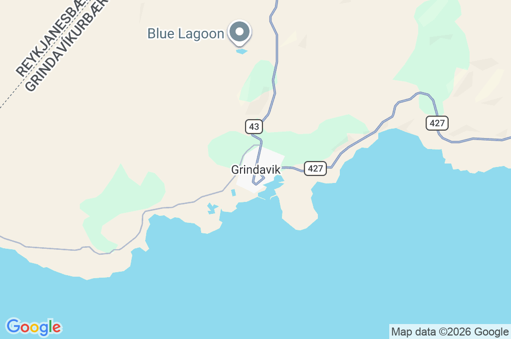 Grindavík Area Map