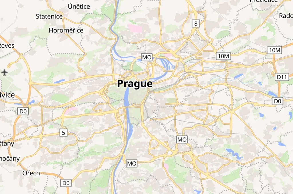 Prague Main Station Area Map Prague Main Station Area Map