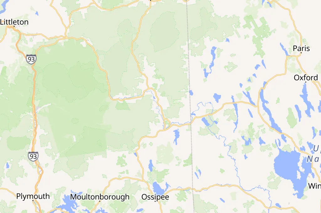 North Conway Village Area Map North Conway Village Area Map