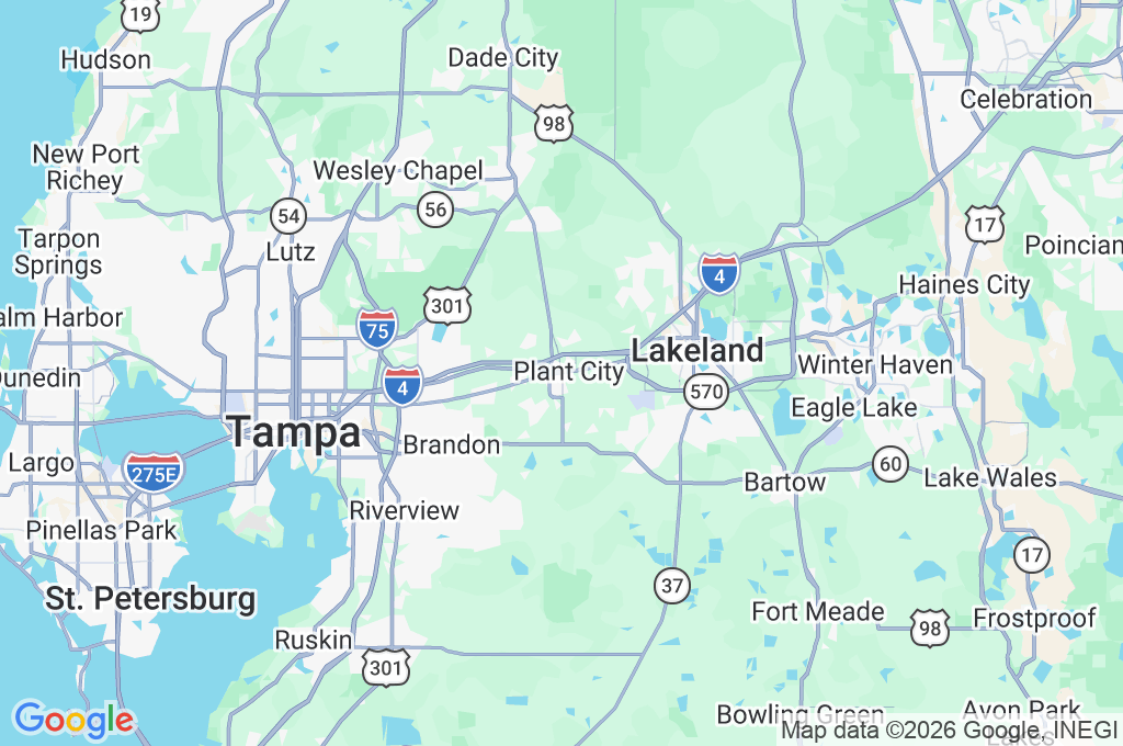 Plant City Area Map