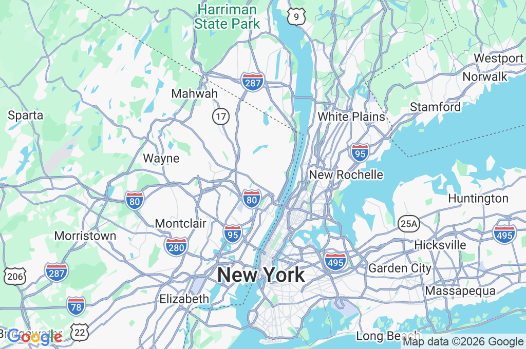 Bergenfield Area Map
