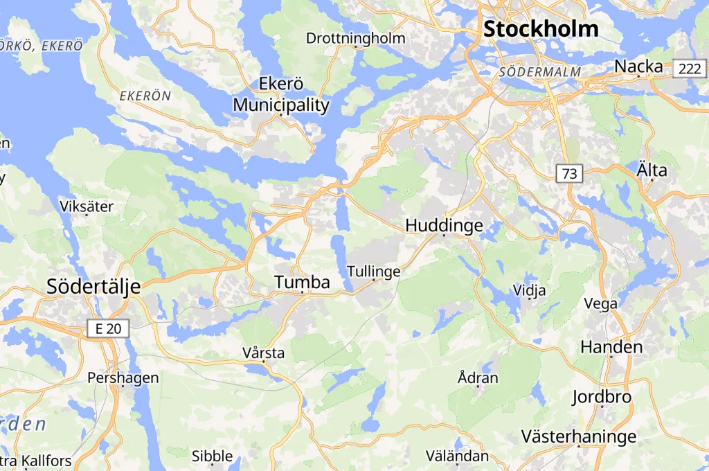 Flottsbro Area Map