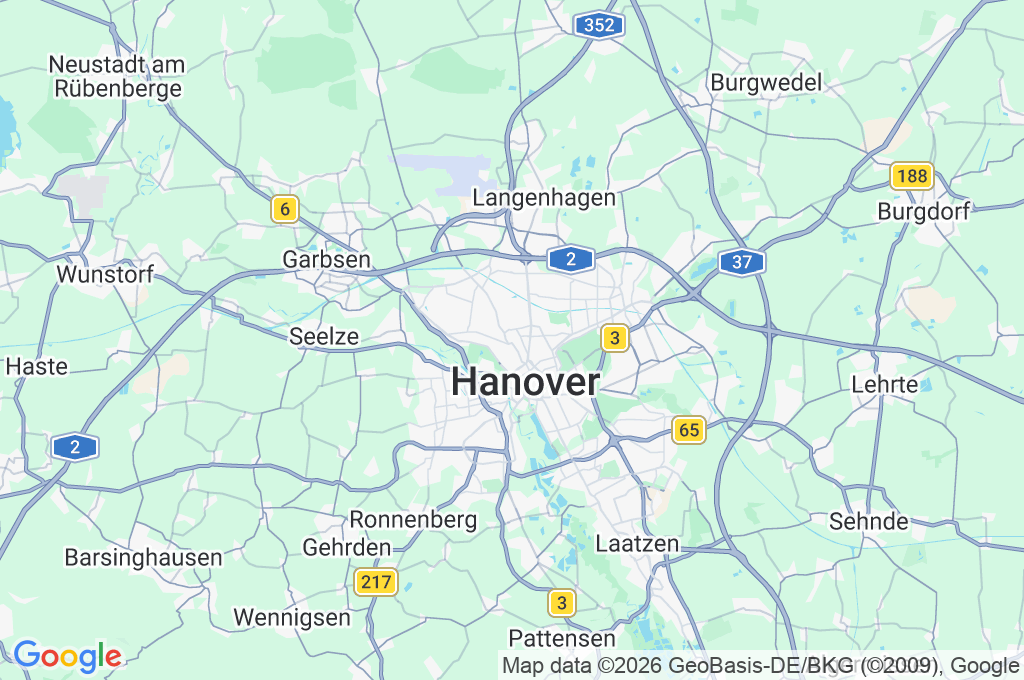 Hannover Area Map Hannover Area Map