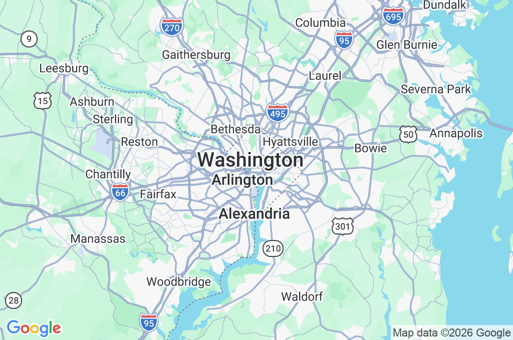 White House Area Map