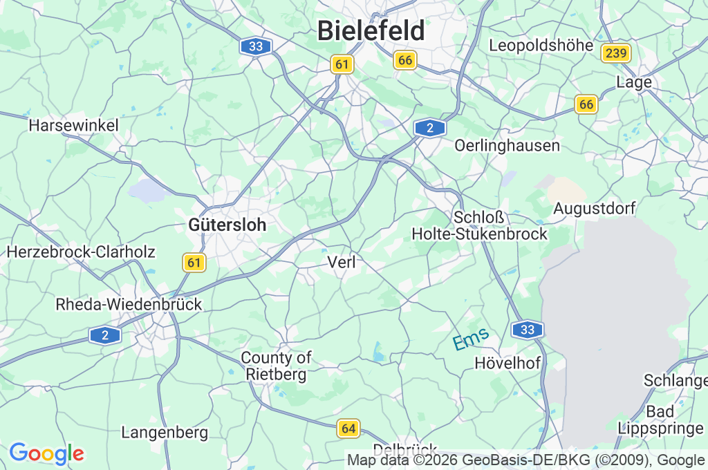 Verl Area Map Verl Area Map