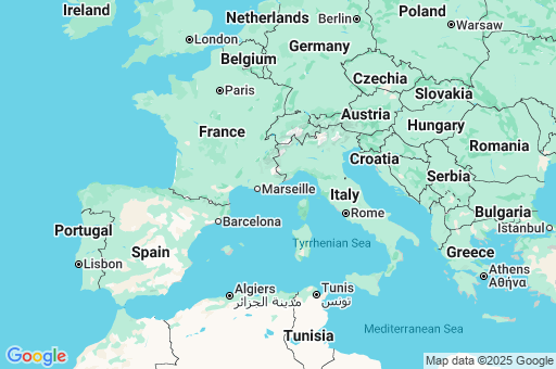 Map of Provence-Alpes-Côte d'Azur