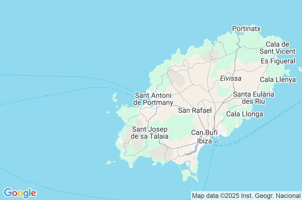 Café del Mar Ibiza Area Map