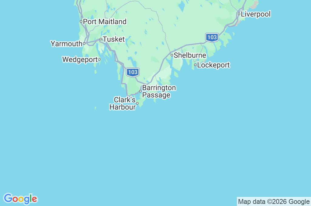 Baccaro Point Lighthouse Area Map