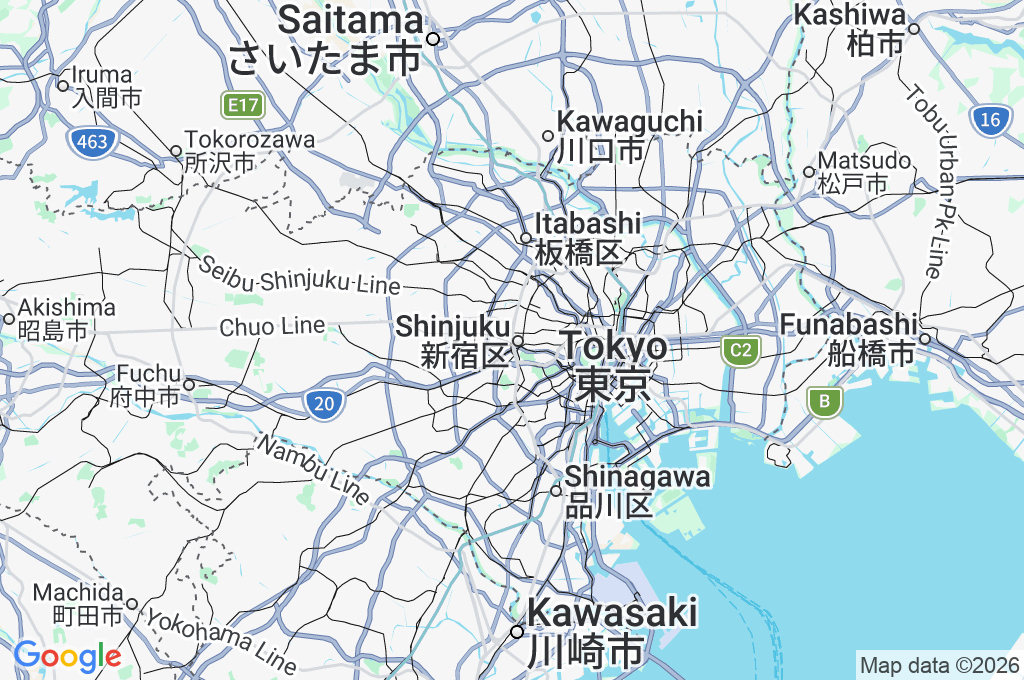 Ōgādo Intersection Area Map Ōgādo Intersection Area Map