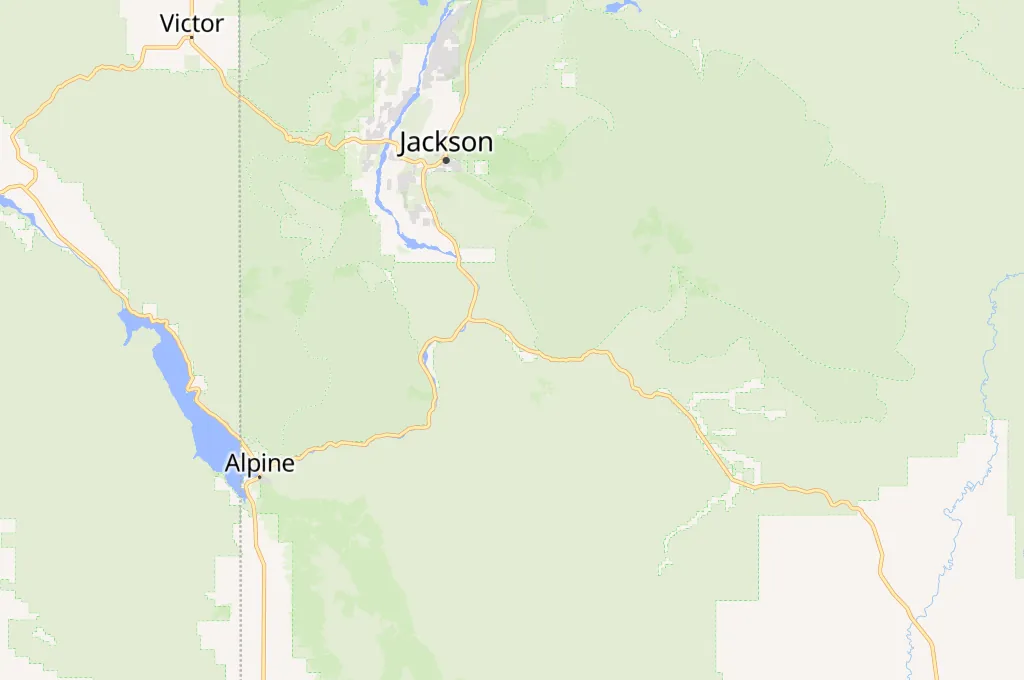 Hoback River Area Map Hoback River Area Map