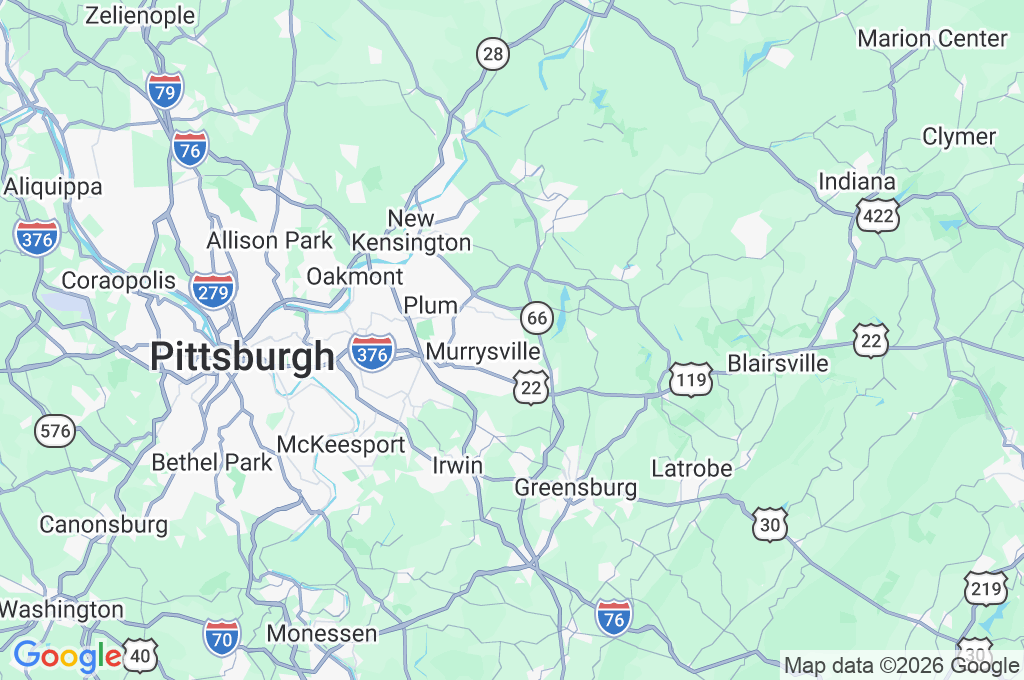 Murrysville Community Park Area Map