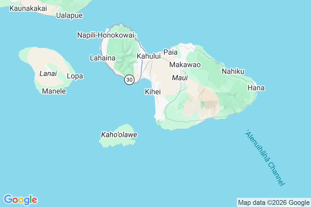 Wailea Beach Area Map
