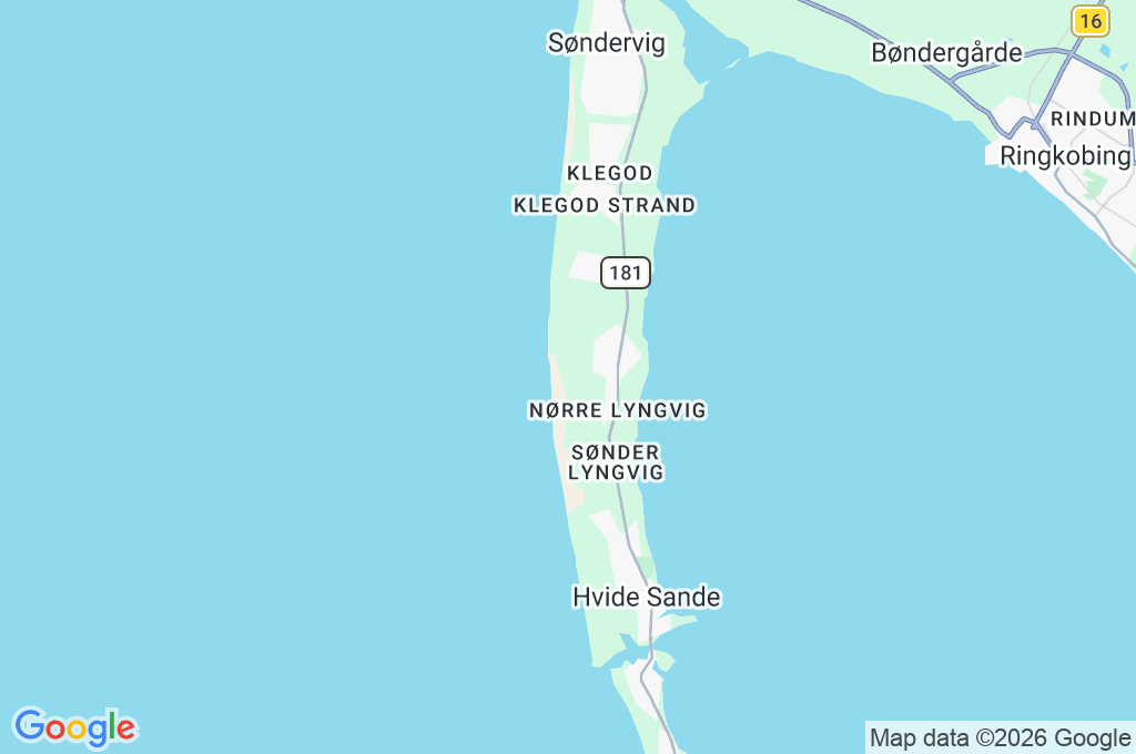 Hvide Sande Area Map