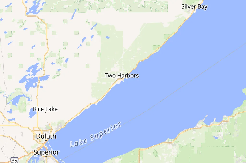 Two Harbors Area Map
