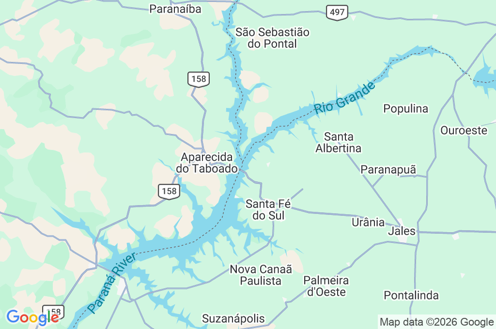 Santa Clara d'Oeste Area Map