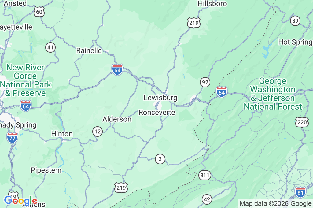 State Fair of West Virginia Area Map