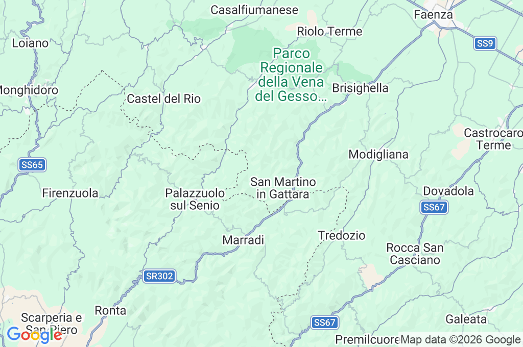 Monteromano Observatory Area Map