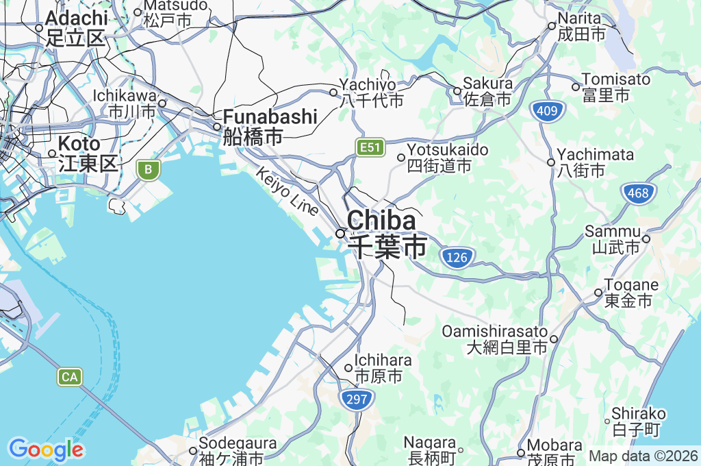 Keisei Chiba-Chuo Station Area Map